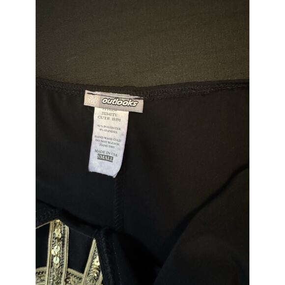 Outlooks Strapless Top Black Small NEW 90s Y2K Asymmetrical Whimsigoth Fairy - Picture 12 of 15